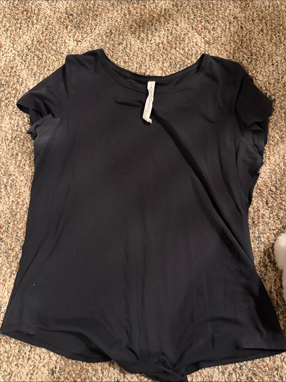 lululemon athletica Black Short Sleeve Scoop Neck Top